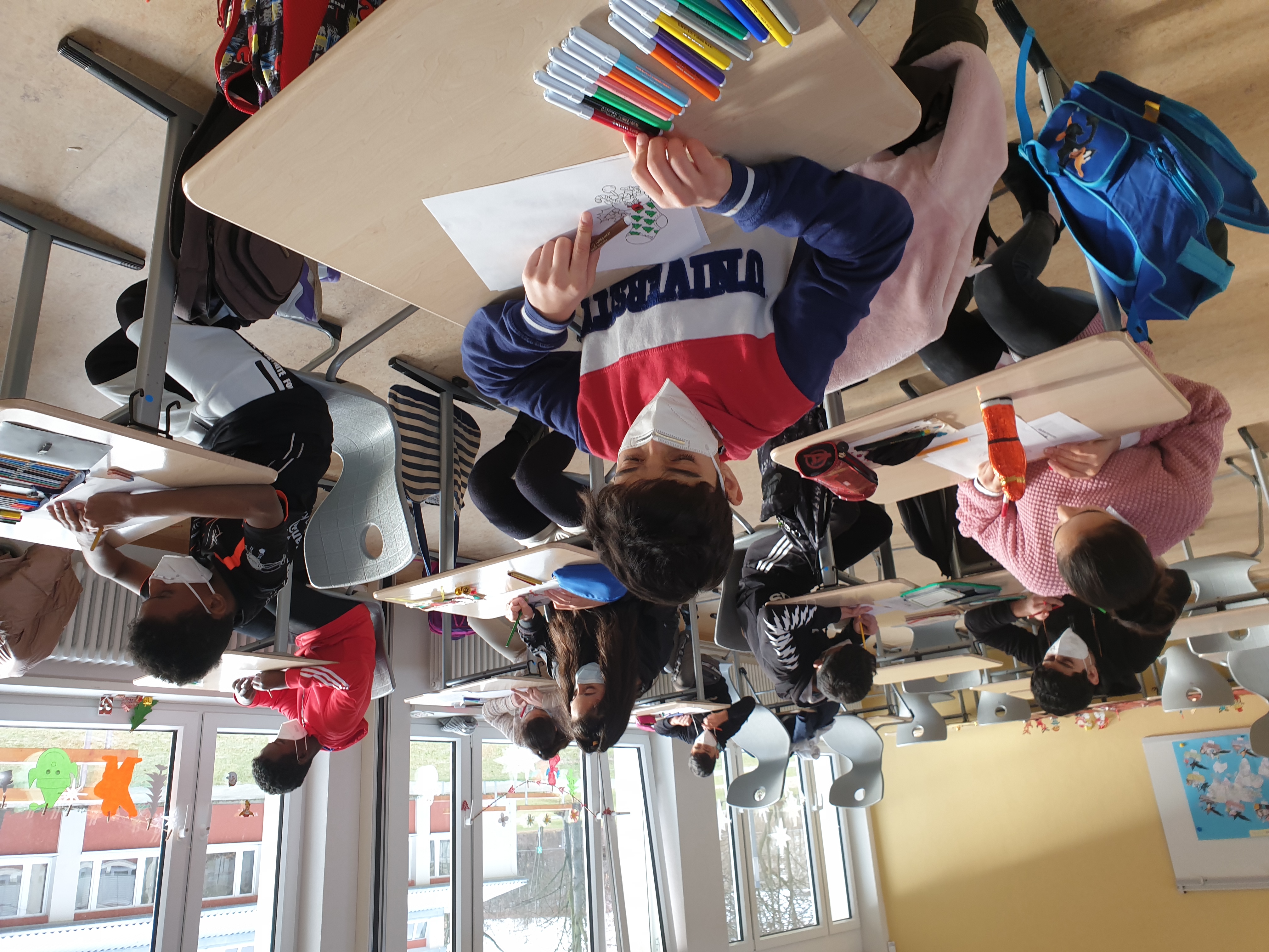 Weihnachtsbasteln mit den DaZ Schüler*innen