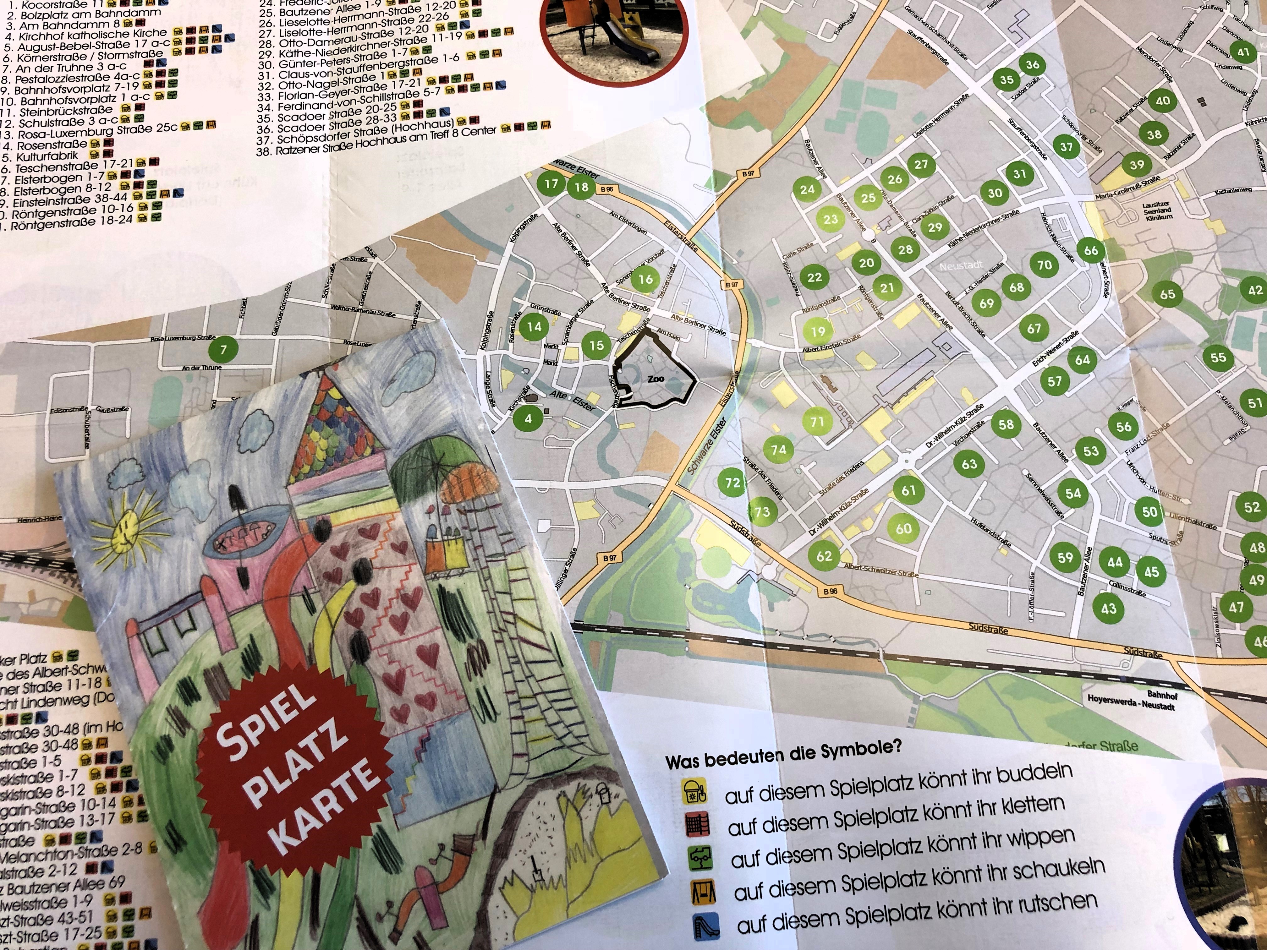 Neu: Spielplatzkarte von Hoyerswerda