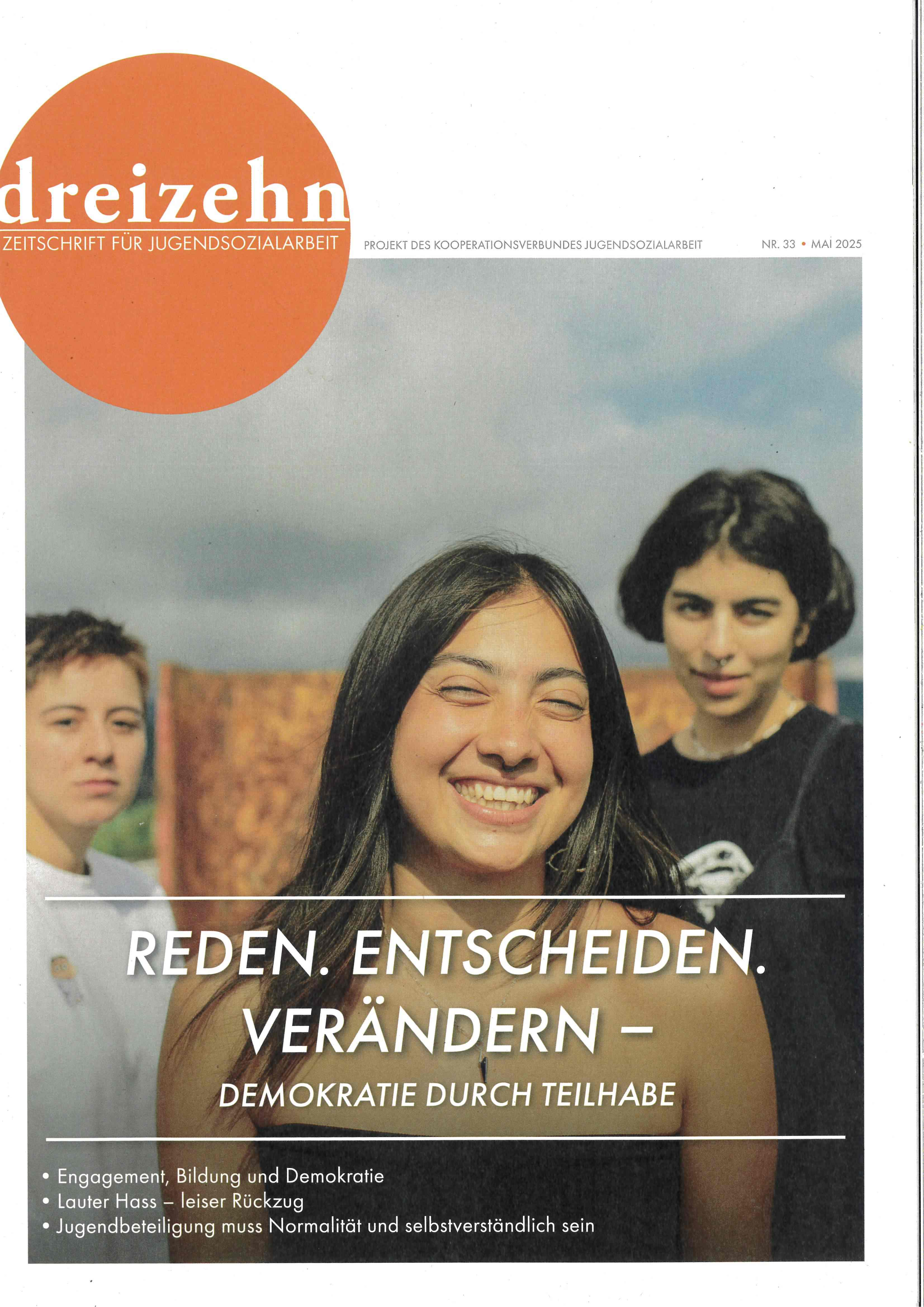 Zeitschrift "dreizehn" berichtet von "Wider das Vergessen"