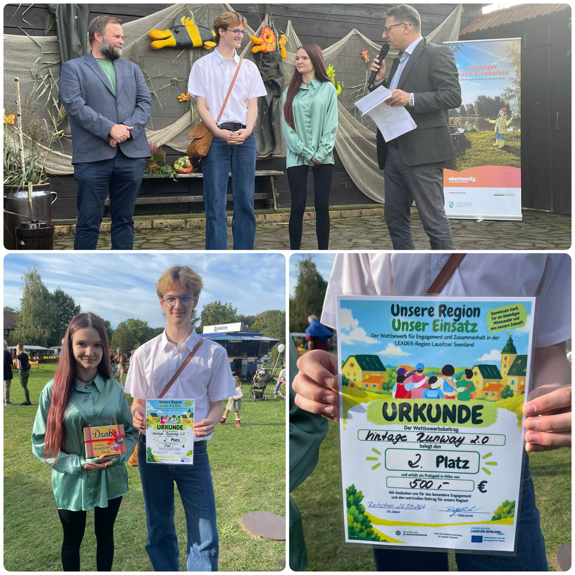 2. Platz f&uuml;r das Jugendclubhaus Ossi beim Wettbewerb &bdquo;Unsere Region &ndash; Unser Einsatz&ldquo;