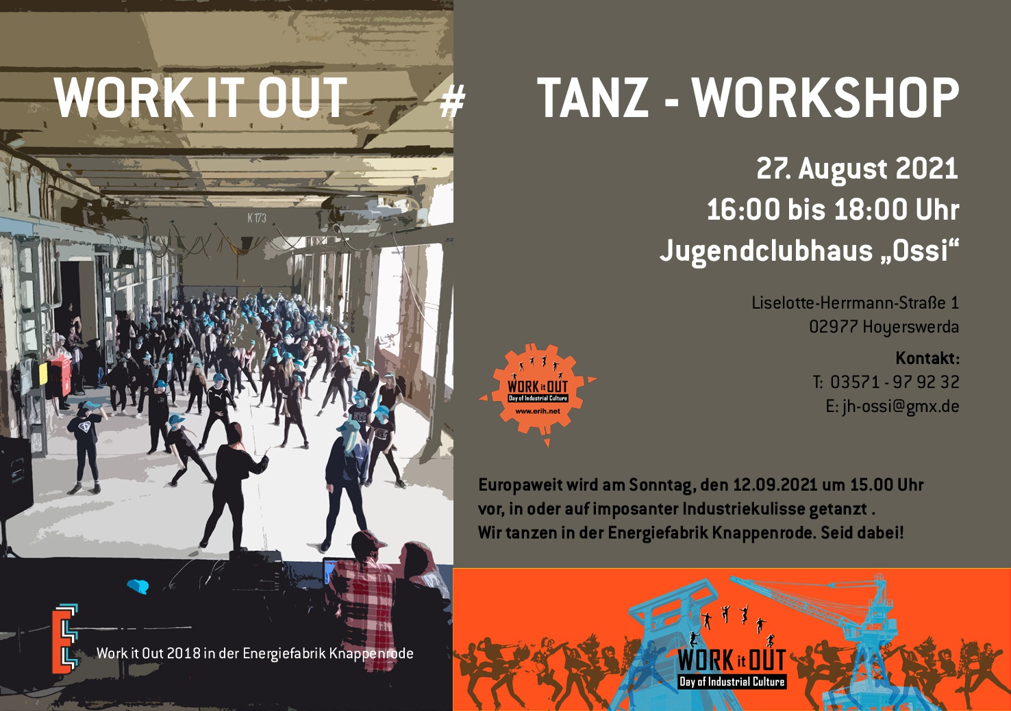 Tanz-Workshop für das Work-it-Out im Jugendclub Ossi