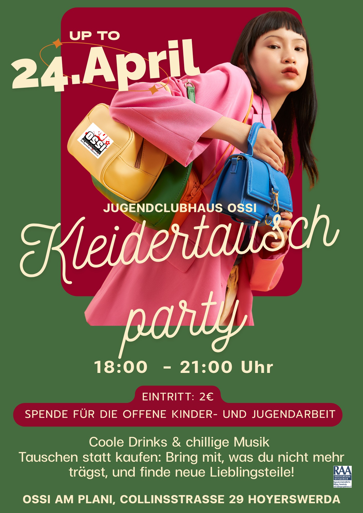 1. Kleidertauschparty im Jugendclubhaus Ossi am Plani