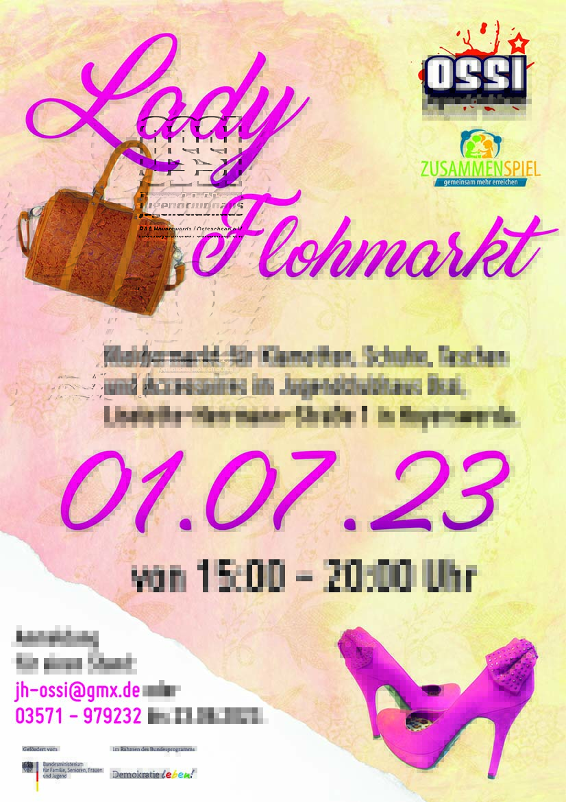 Der nächste Lady Flohmarkt steht vor der Tür ...