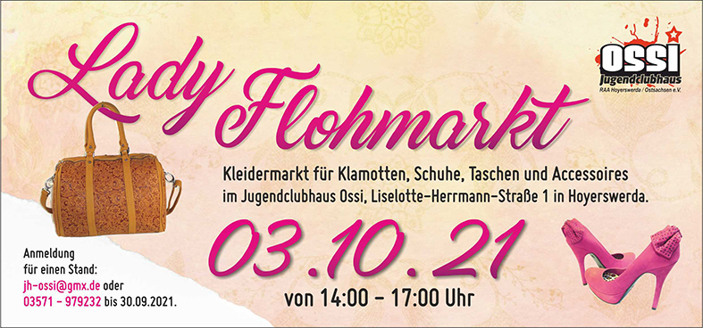 Ladyfashion Flohmarkt im OSSI am 03.10.21