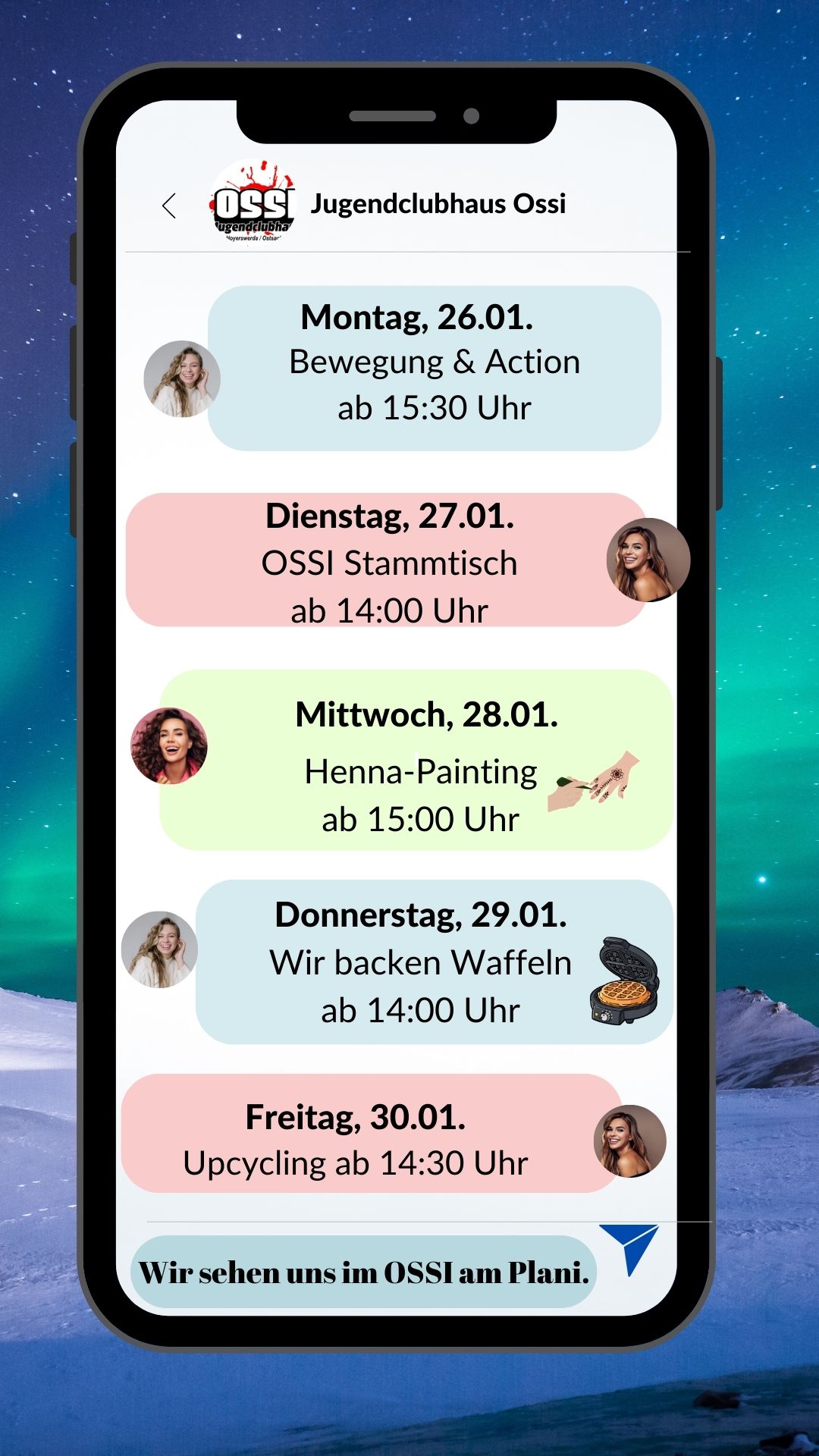 Heute ist Montag, d.h. die neue Wochenstory kommt ...