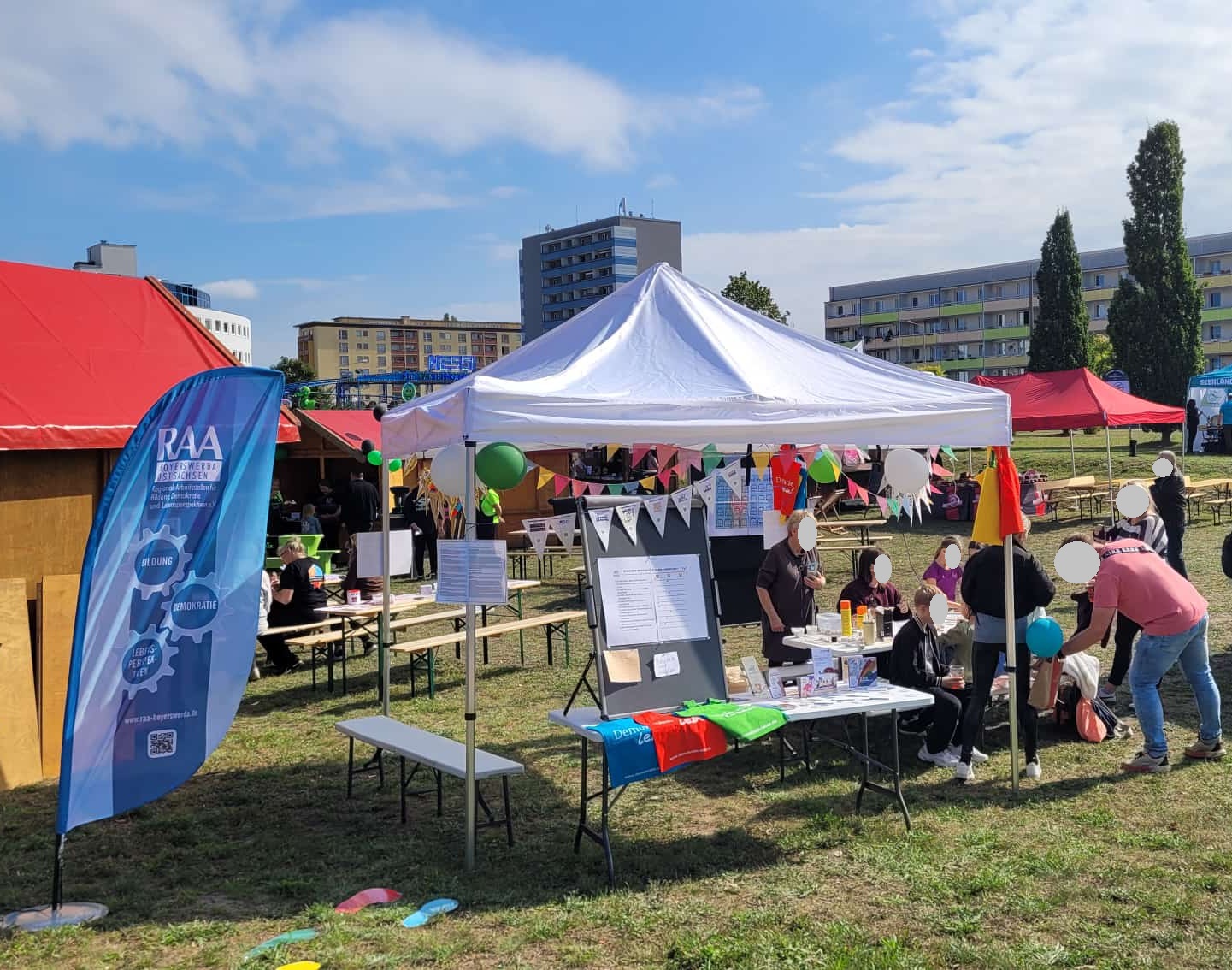 Die RAA beim Stadtfest mit Regionalmarkt